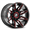 XF OFF-ROAD XF-218 GLOSS BLACK & RED MILLED 22X12 8X6.5/8X170 -44 +125.2