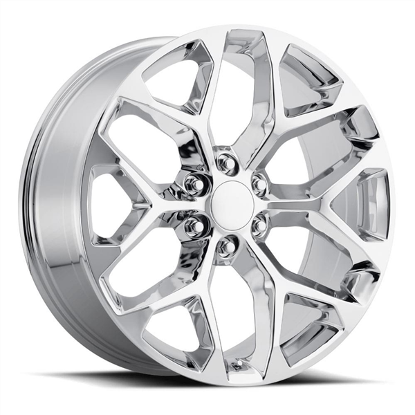 CHEVROLET REPLICA-12 CHROME 22X9.0 6X139.7 +24 +78.1 **SNOWFLAKE**