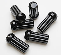 9/16-18 HD BLACK LONG LUG NUT 1.9" 9MM SOCKET