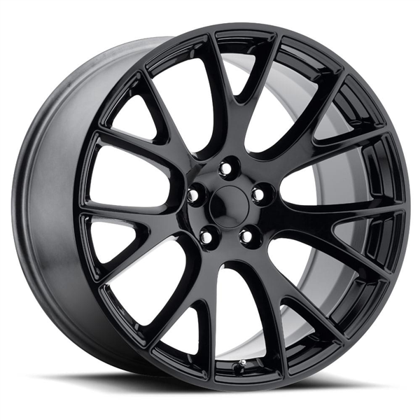 DODGE REPLICA-15 GLOSS BLACK 20X9.0 5X115 +21 +71.5 **SRT HELLCAT**