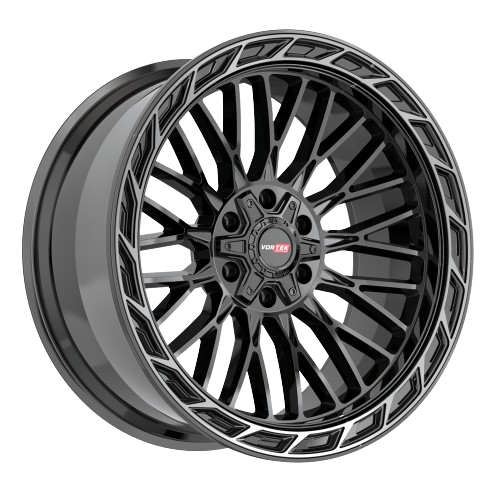 VORTEK OFFROAD VRP-502 BLACK/DIAMOND CUT DARK TINT 22X10 5X127/5X5.5 -18 +78.1 *RT*
