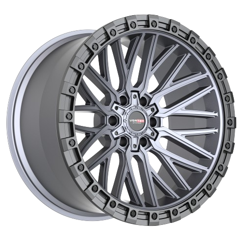 VORTEK OFFROAD-VRT608 MATTE TITANIUM WITH BLACK BEAD RING 20X10 6X135/6X5.5 -12 +106.1