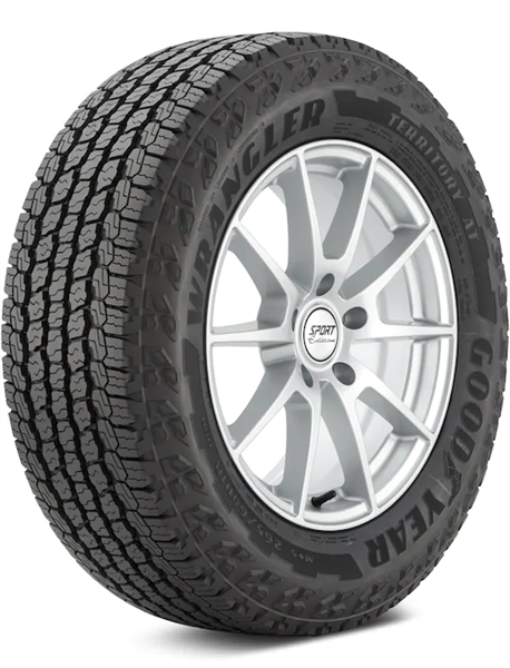 255/70R17 GOODYEAR WRANGLER TERRITORY A/T 112T BW