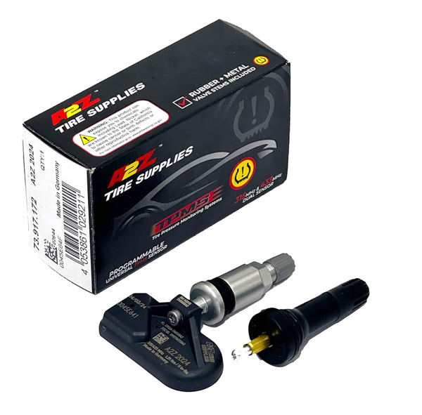 A2Z-TPMS DUAL FREQUECY 315/433 MHZ SENSOR GERMAN (RUBBER & METAL STEMS INCLUDED)