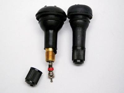TR413 SNAP-IN RUBBER VALVE STEM BLACK