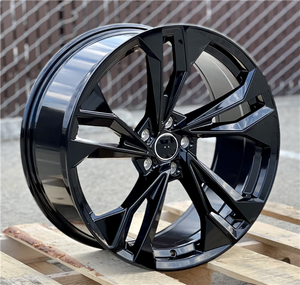 AU-12 FULL GLOSS BLACK 19X8.5 5X112 +32 +66.6