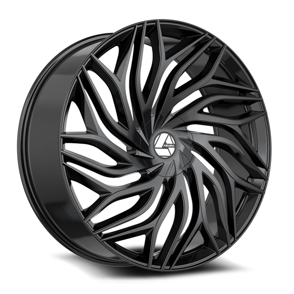 AZARA AZA-537 GLOSS BLACK 18X8.0 5X100/5X114.3 +35 +74.10 *NC*