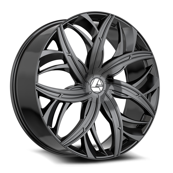 AZARA AZA-541 GLOSS BLACK 18X8.0 5X112/5X4.5 +35 +74.1 *NC*