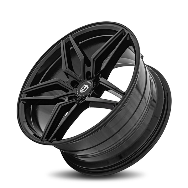CURVA CONCEPTS-C25 GLOSS BLACK 20X8.5 BLANK +35 +73.1 *5X112/5X4.5/5X4.75*