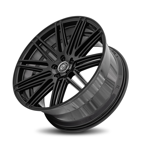 CURVA CONCEPTS-C50 GLOSS BLACK 22X10.5 5X115 +25 +71.5 **STAGGERED**