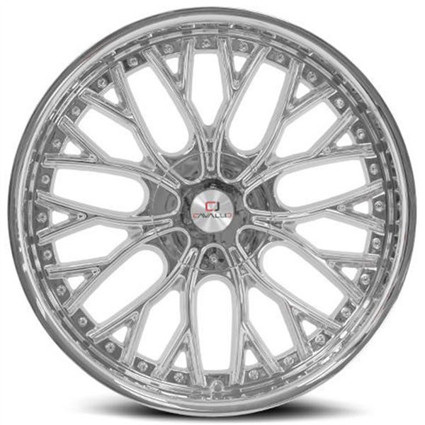 CAVALLO CLV-33 NANO CHROME 22X9.5 (BLANK) 5/6 LUG +15 78.1 *NC*