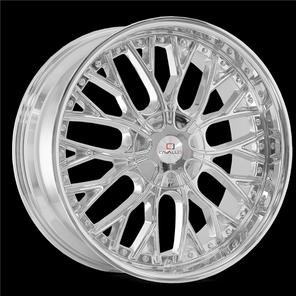 CAVALLO CLV-33 NANO CHROME 24X9.0 5X115 5X120 +18 +78.10 *NC*