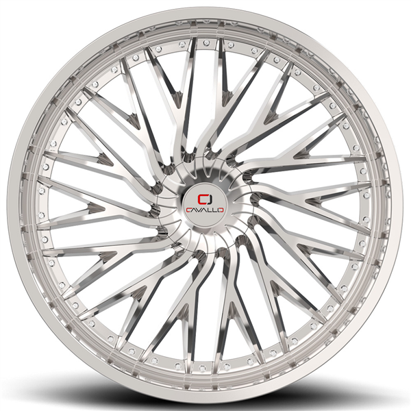 CAVALLO CLV-43 NANO CHROME 22X8.5 5X114.3/5X120 +38 74.1 *NC*