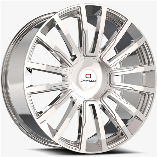 CAVALLO CLV-47 CHROME 20X8.5 5X108/5X114.3 +35 +74.1 *NC*