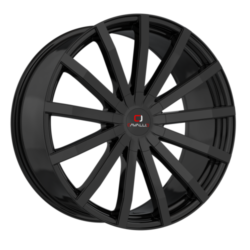 CAVALLO CLV-52 GLOSS BLACK 18X8.0 5X100/5X4.5 +35 +74.1 *NC*