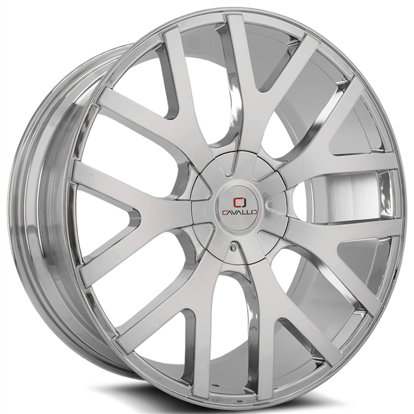 CAVALLO CLV-15 CHROME 18X8.0 4X100/4X4.5 +35+ 74.1*RT*