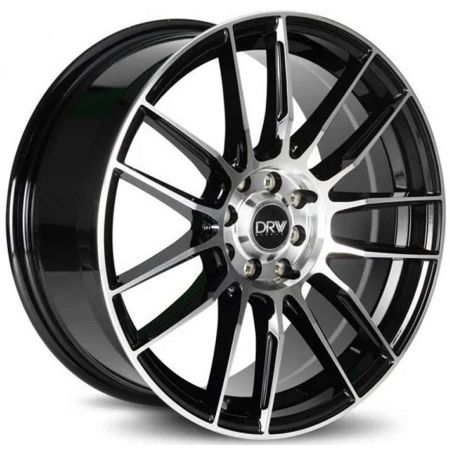 DRW-D22 GLOSS BLACK MACHINE FACE18X8.0 5X105/5X4.5 +38 +73.1