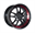 F1R-F102 GLOSS BLACK/RED LIP 18X9.5 5X112 +45 *STAGGERED*