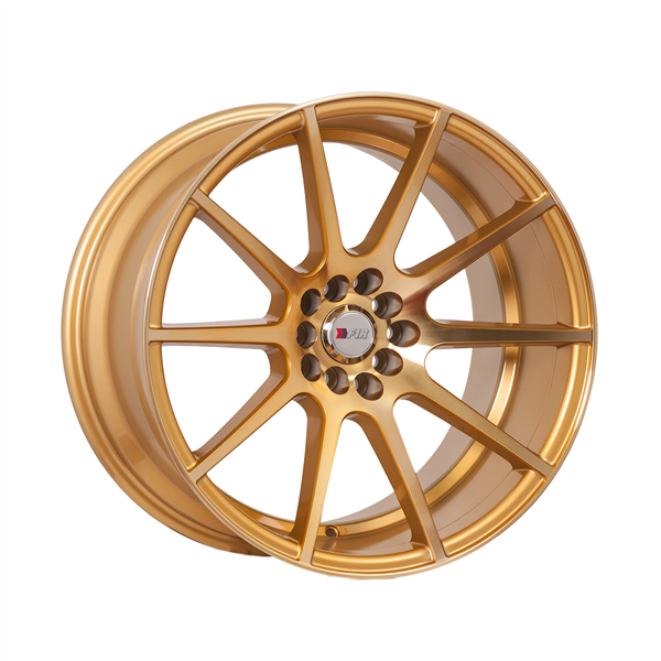 F1R-F17 MACHINE/GOLD 18X8.5 5X100/5X4.5+38 *STAGGERED*