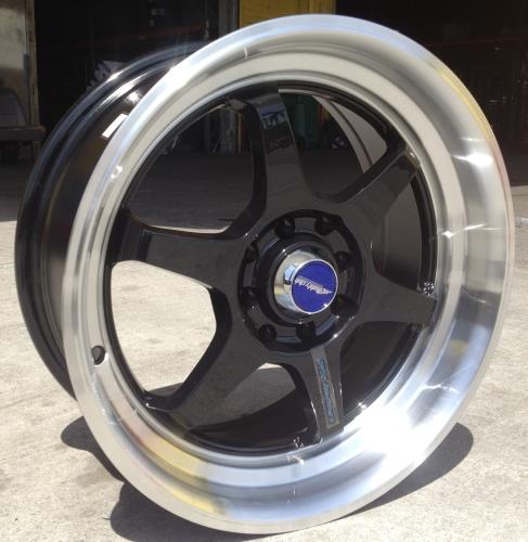 ID-466 BLACK/MACHINE LIP 15X6.5 4X100/4X4.5 +25