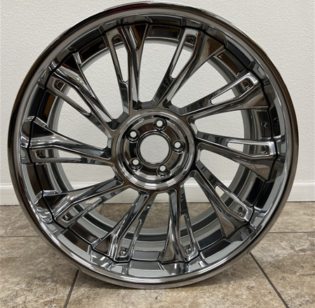 NIGHTHAWK LUXURY-N867 CHROME 22X9.5 6X135/6X5.5 +30 +87.1 *FORGED 2 PC.* **NO CENTER CAPS**