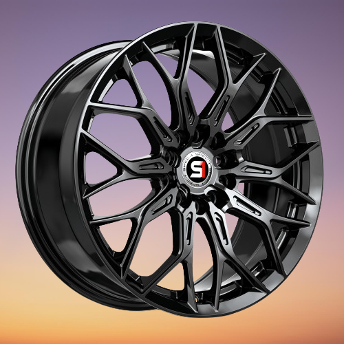 SPEC-1 RACING SP-57 GLOSS BLACK 17X7.5 4X100/4X4.5 +42 +73.1 *RT*