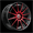 SPEC-1 SP-64 GLOSS BLACK & RED MACHINED 17X8.0 5X100/5X114.3 +42 +73.1 *NC*