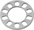 WHEEL SPACER 5 LUG (8MM OR 5/16" THICK) (SMALL BOLT PATTERN)