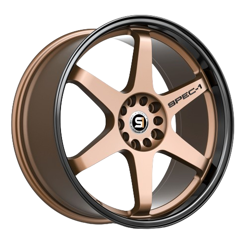 SPEC-1 RACING SPT-33 MATTE BRONZE & BLACK LIP 15X9.0 4X100/4X4.5 +15 +73.1 *RT*