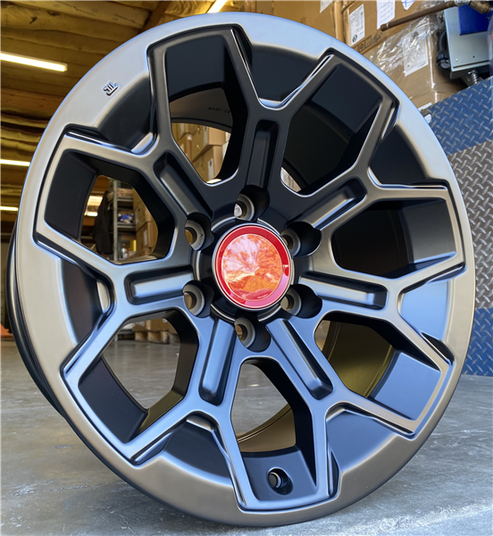 TR-8 MATTE BLACK 17X9.0 6X5.5 +0 +106.1