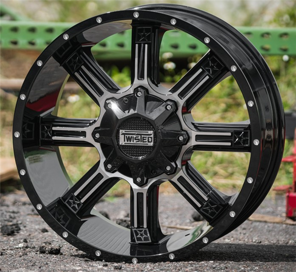 TWISTED OFFROAD-T21 RADAR BLACK/MACHINE 20X10 5X4.5/5X127 -12 +87.1