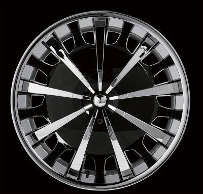 VERDE-V43 BLACK WITH CHR/INSERTS & CHR/LIP 20X8.5 BLANK+15