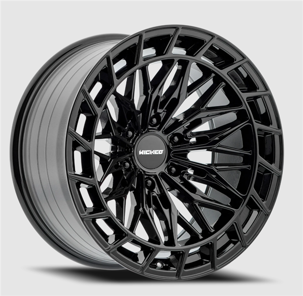 WICKED OFFROAD W829 FULL GLOSS BLACK 20X10 6X139.7/6X5.5 -24MM 106.1