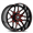 XF OFF-ROAD XF-222 GLOSS BLACK & RED MILLED 22X12 8X165.1/8X180 -44 +125.2 *NC*