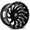 XF OFF-ROAD XF-224 GLOSS BLACK & MILLED 22X12 8X6.5 8X170 -44 +125.2 *NC*