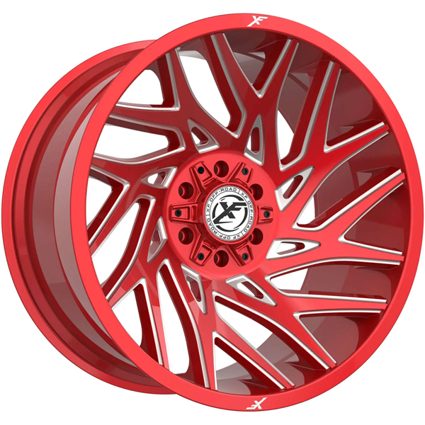 XF OFF-ROAD XF-229 ANODIZED RED & MILLED 20X10 6X135/6X5.5 -12 CB 106.4 *NC*