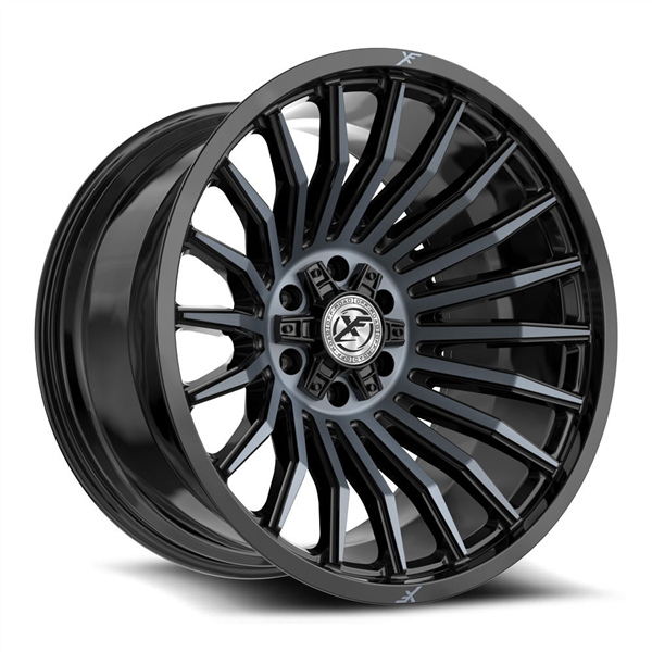 XF-231 GLOSS BLACK & MACHINE TITANIUM DOUBLE DARK TINT 20X9.0 6X135/6X139.7 +12 +106.40 *NC*