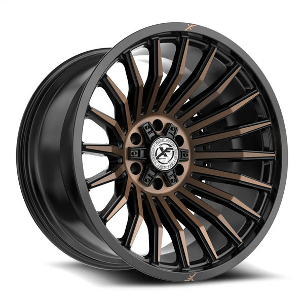 XF OFF-ROAD XF-231 SATIN BLACK & BRONZE MACHINED DDT 24X12 5X127/5X139.7 -44 +78.1 *NC*