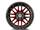 XF OFFROAD XF-232 GLOSS BLACK & RED MILLED 17X9 6X135/6X139.7 +12 106.4 *NC*